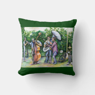 Mama Never Warned Me about Tuba Players Throw Pillow