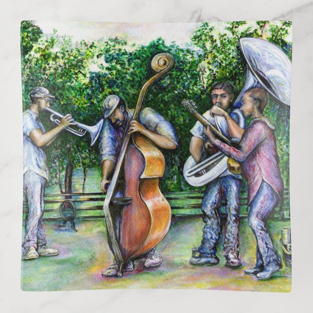 Mama Never Warned Me about Tuba Players Trinket Tray (Front)