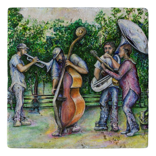 Mama Never Warned Me about Tuba Players Trivet (Front)