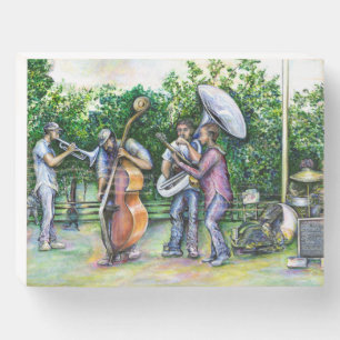Mama Never Warned Me about Tuba Players Wooden Box Sign