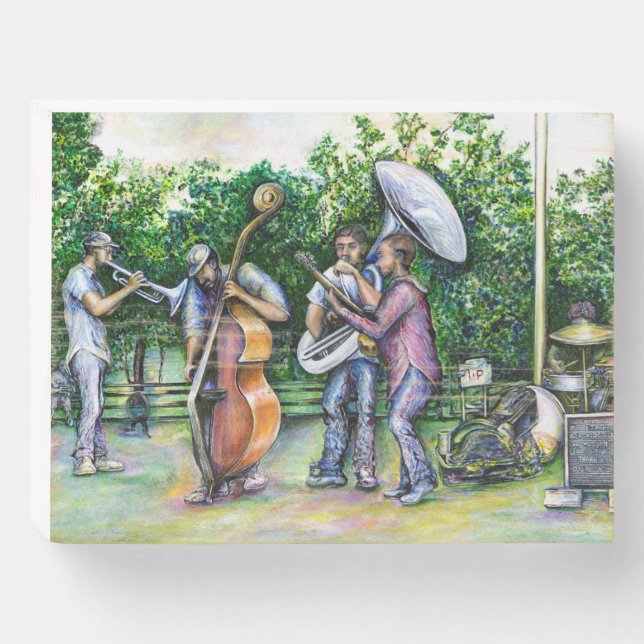 Mama Never Warned Me about Tuba Players Wooden Box Sign (Front Horizontal)