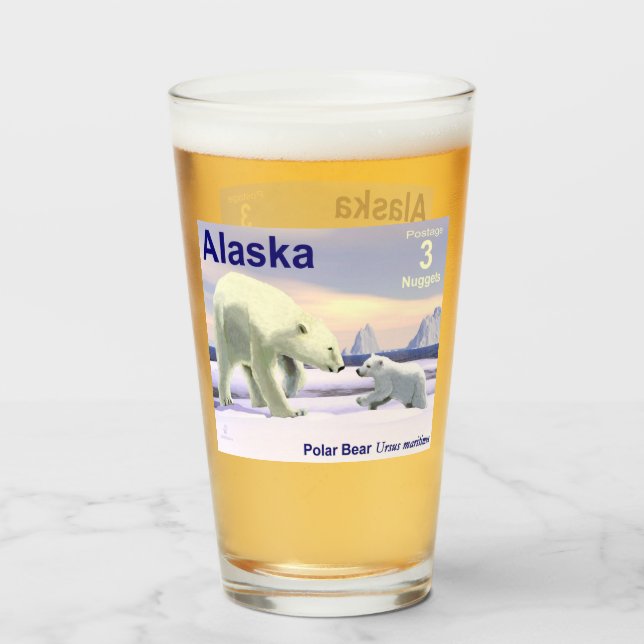 Mama Nose Best - Alaska Postage Glass (Front Filled)