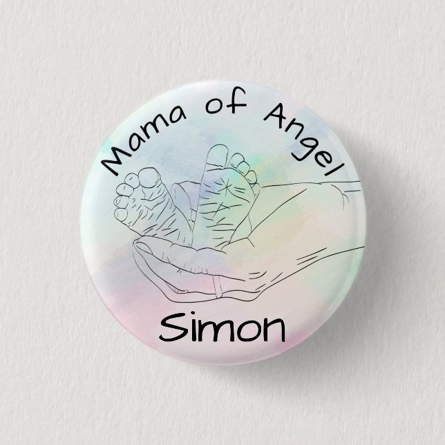Mama of Angel "Name" Button (Front)
