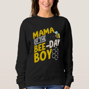 Mama Of Bee Day Boy Honey Beekeeper Beekeeping Gra Sweatshirt