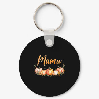 Mama Of Little Pumpkin First Birthday Autumn Pumpk Keychain