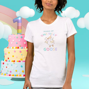 Mama of One Silly Goose First Birthday Women's T-Shirt