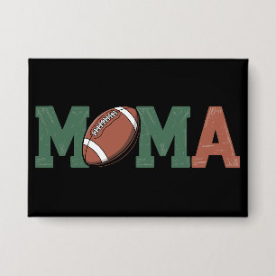 Mama of the 1 Year old Football 1st Year Birthday Button
