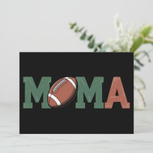 Mama of the 1 Year old Football 1st Year Birthday Holiday Card