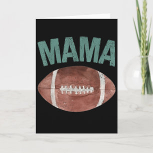 Mama Of The 1 Year Old Football 1st Year Down Birt Card