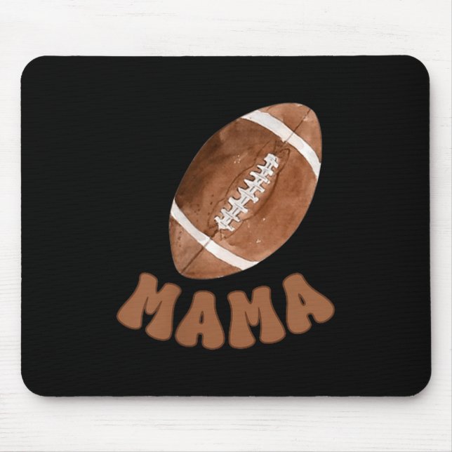 Mama Of The 1 Year Old Football First Birthday Boy Mouse Pad (Front)