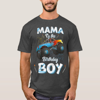 Mama Of The Birthday Boy Monster Truck Bday Women T-Shirt