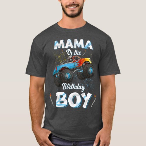 Mama Of The Birthday Boy Monster Truck Bday Women  T_Shirt