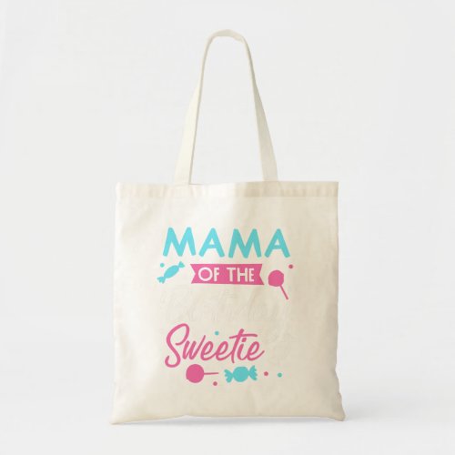 Mama Of The Birthday Sweetie Candy Bday Party Moth Tote Bag