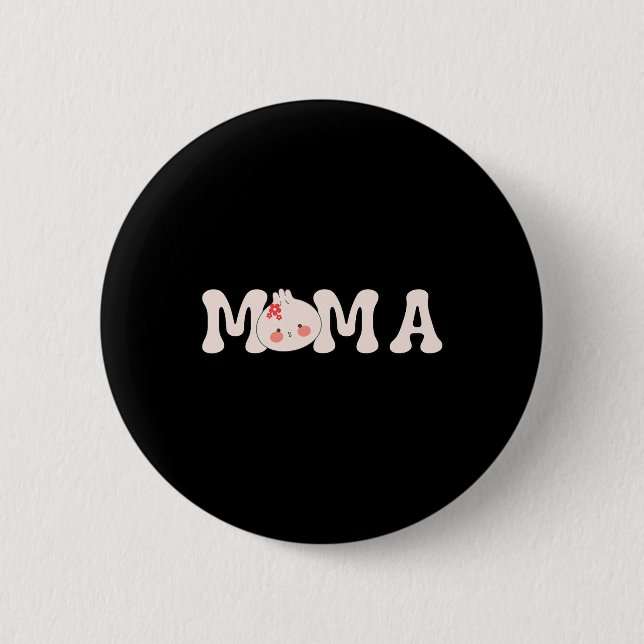 Mama Of The Dumpling First Birthday Ba  Button (Front)