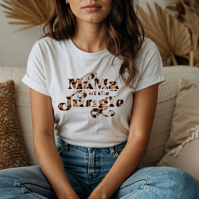 Mama of the Jungle Leopard Print Heart Monogram Tri-Blend Shirt (Mama of the Jungle Leopard Print Heart Monogram Tri-Blend Shirt)
