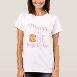 Mama of the One Tough Cookie first birthday T-Shirt<br><div class="desc">Mama of the One Tough Cookie. Pink cookie birthday shirt.</div>