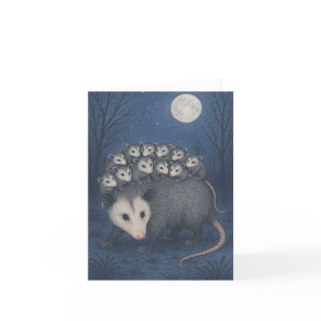 Mama Opossum                                      Thank You Card