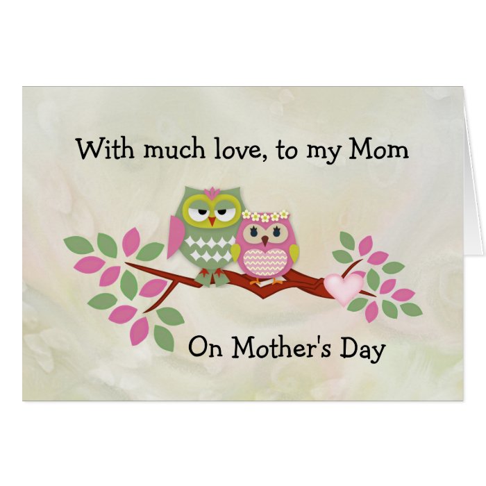 Mama Owl Mother's Day Card