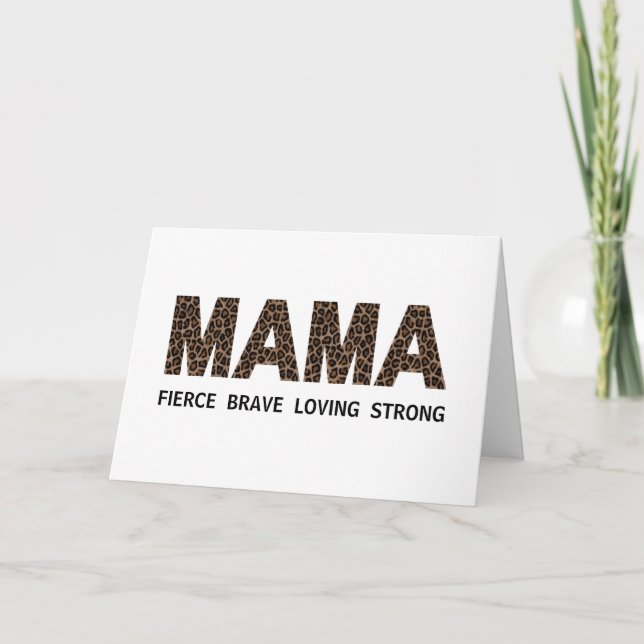 MAMA Personalized Text & Photo Mother's Day Card (Front)