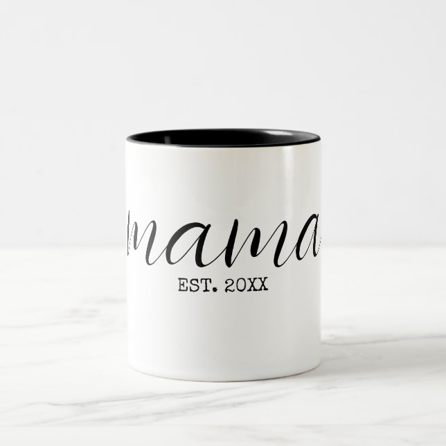 Mama Personalized Two-Tone Coffee Mug (Center)