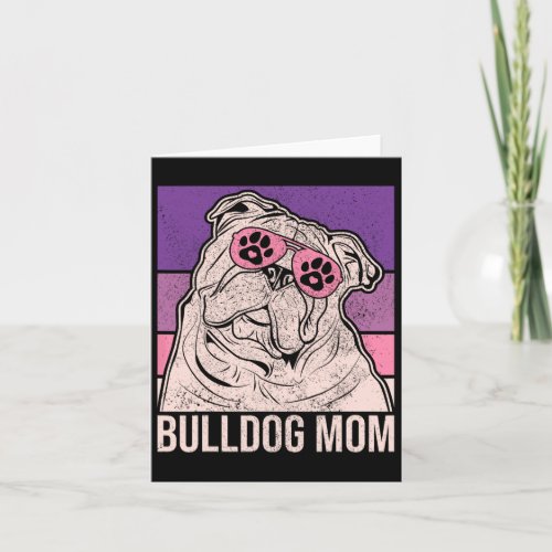 Mama Pet Owner Animal Lover Outfit English Bulldog Card