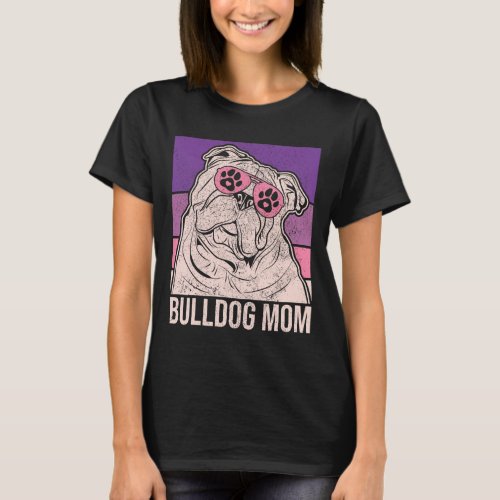 Mama Pet Owner Animal Lover Outfit English Bulldog T_Shirt