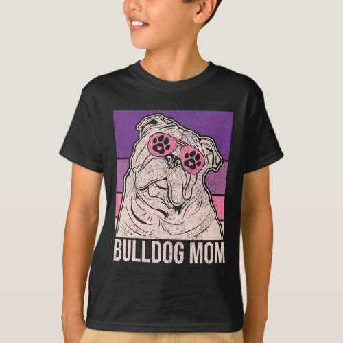 Mama Pet Owner Animal Lover Outfit English Bulldog T_Shirt