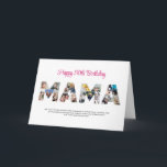 Mama Photo Collage Letter Cutout Mom Birthday Card<br><div class="desc">Celebrate the special moments with your mother with this Mama Photo Collage design. This customizable design is perfect for creating a personalized and heartfelt gift for Mother's Day and Birthday celebration. Craft a beautiful collage with the word MAMA, featuring cherished moments, creating a visual journey of the precious memories you've...</div>