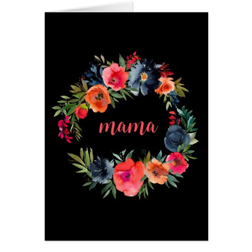 Mama Pretty Colorful Watercolor Floral Motherhood