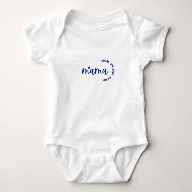 Mama Printed Bodysuit (Unisex) (Front)