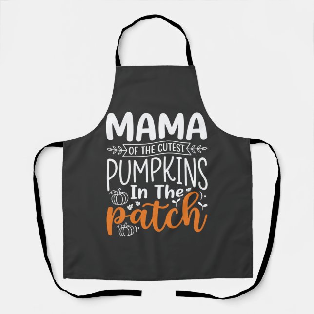 Mama Pumpkins Patch Halloween Design_1 Apron (Front)