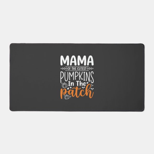 Mama Pumpkins Patch Halloween Design_1 Desk Mat (Front)