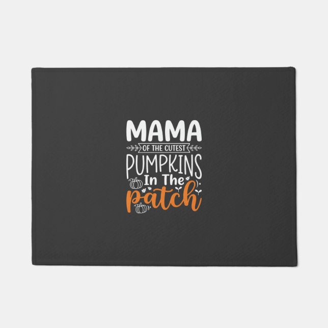 Mama Pumpkins Patch Halloween Design_1 Doormat (Front)