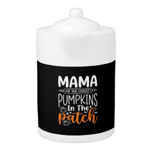 Mama Pumpkins Patch Halloween Design_1 Teapot