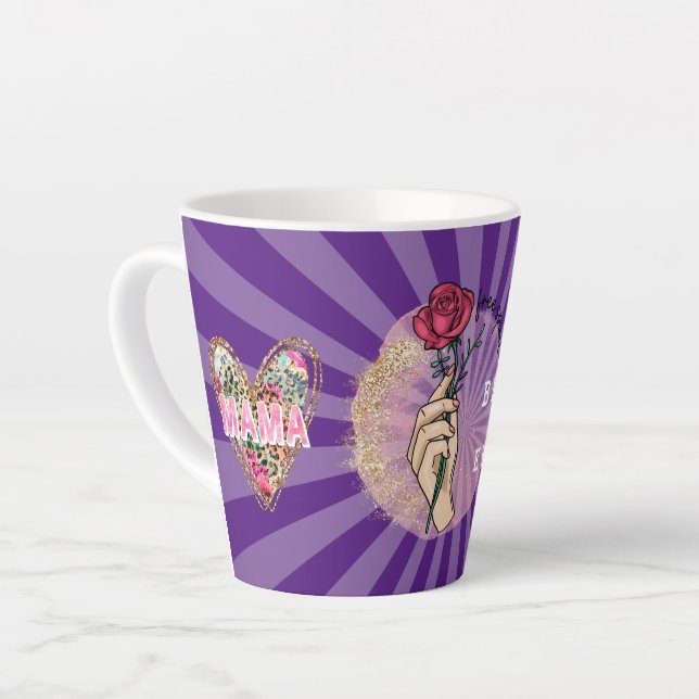 Mama Rose Customize Best Ever Latte Mug (Left Angle)