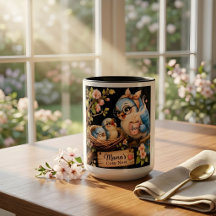 Mama’s Cozy Nest Black Mug
