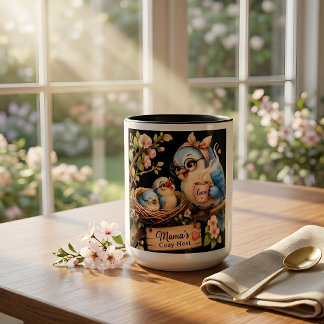 Mama’s Cozy Nest Black Mug