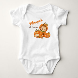 Mama’s Lil’ Pumpkin Cute Halloween Baby Bodysuit
