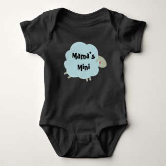 Mama’s Mini Cute Sheep Baby Art Baby Bodysuit