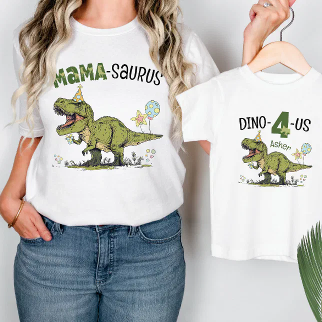 My Heart Belongs To Mama Cute T-Rex Love T-Shirt For Mom
