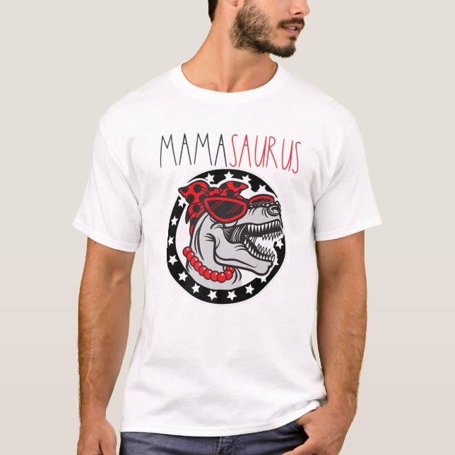 Mama Saurus Mothers Day T-Shirt (Front)