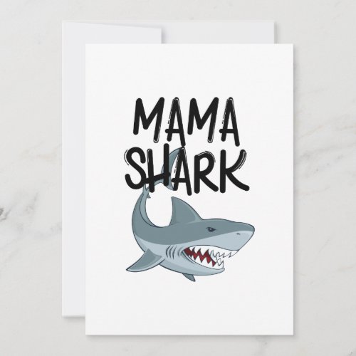 Mama Shark Funny Mothers Day Gifts Card