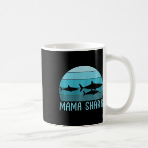 Mama Shark Mom Of 2 Mother's Day Coffee Mug