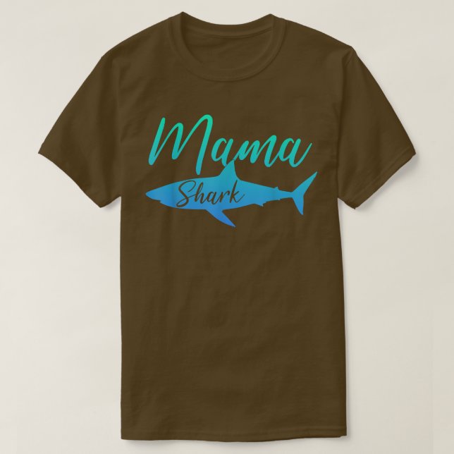 MAMA SHARK TFunny Mom Mommy Gift Gag Humor Lover J T-Shirt (Design Front)