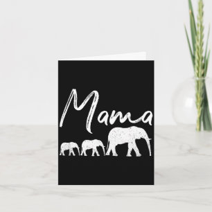 Mama shirt elephant mother's day christmas mommy card