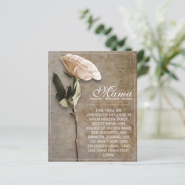 Mama - simply irreplaceable - vintage (Standing Front)