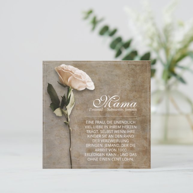 Mama - simply irreplaceable - vintage (Standing Front)