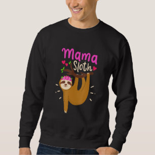 Mama Sloth Lazy Spirit Animal Mom Family Matching Sweatshirt