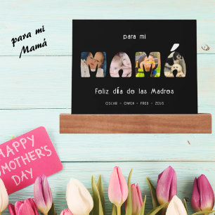 Mamá Spanish Mother's Day Custom Photo & Name Picture Ledge