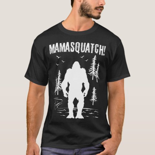 Mama Squatch Bigfoot T_Shirt